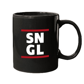 Discover Single SNGL typography quote Mugs
