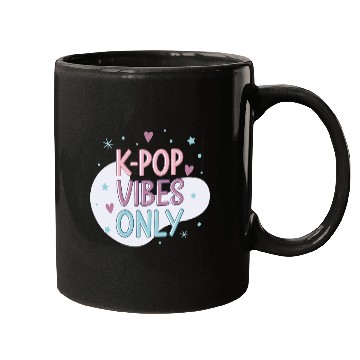 Discover K-Pop Vibes Only-stylish K-pop Design Mugs