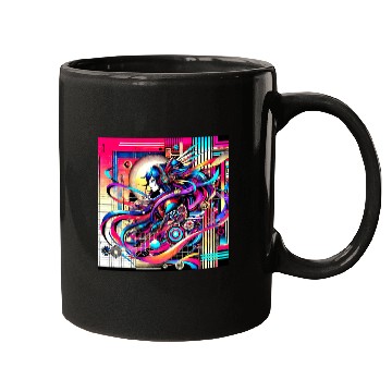 Discover "Cyberpunk Anime Vibes" Mugs