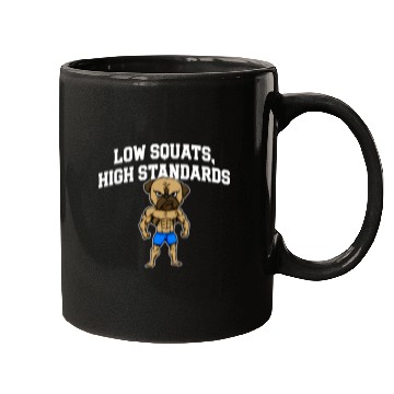 Discover Low Squats Workout Motivational Quote Gym Mugs