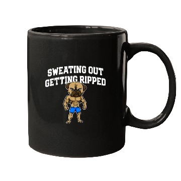Discover Sweating Out Getting Ripped Workout Player Gym Mugs