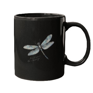 Discover Embrace the Change Dragonfly Mugs