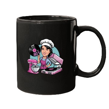 Discover Baking to the Beat of the 80s Retro Music Baker Mugs