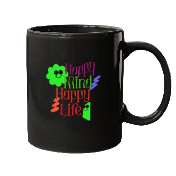 Discover Happy Mind, Happy Life – Radiate Positivity Mugs