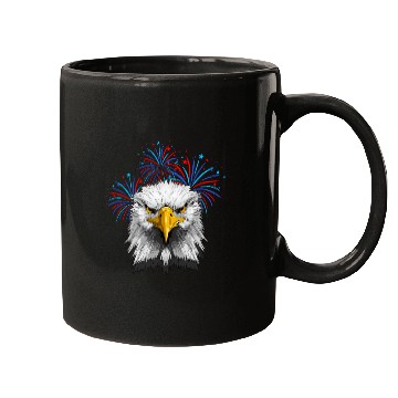 Discover American Flag Patriotic Eagle 4th of July Mugs