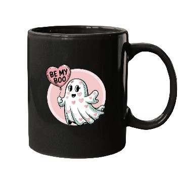 Discover Be My Boo – Cute Ghost Valentine’s Design Mugs