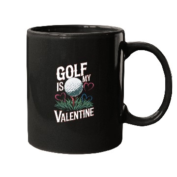 Discover Golf is my Valentine Mugs