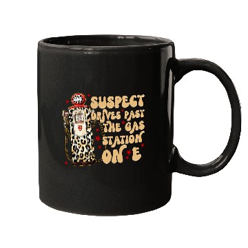 Discover Funny Gas Station Leopard Print Design Mugs
