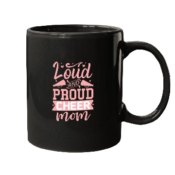 Discover Loud And Proud Cheer Mom Heart Cheerleader Sports Mugs