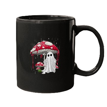 Discover Cottagecore Halloween Ghost Mushroom Spooky Mugs