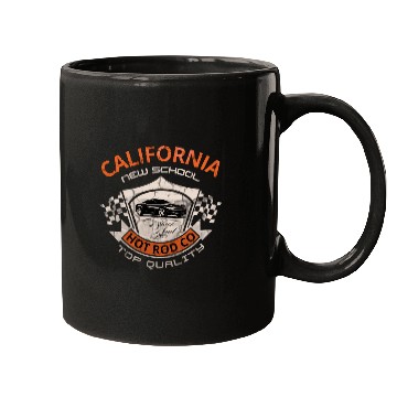 Discover California New School Hot Rod Co. Mugs