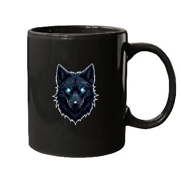 Discover Blue eyes wolf Mugs