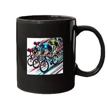 Discover Bike Race Mugs