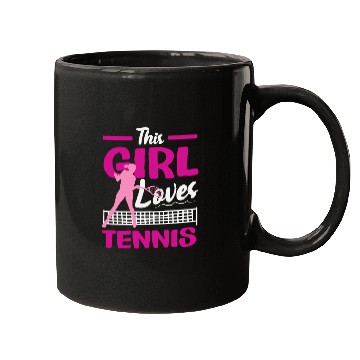 Discover This Girl Loves Tennis Passion Mugs