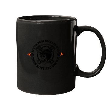 Discover SKELETON MOTORCYCLE DEAD AND COOL Mugs