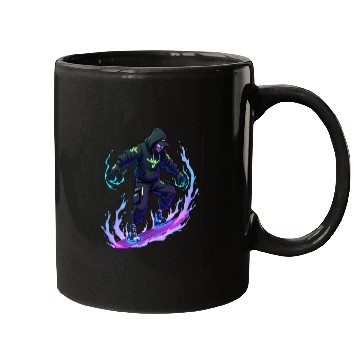Discover Ghost Wave - Neon Phantom Rider Mugs