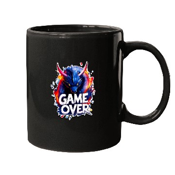 Discover Game Over - Dragon Art - Graffiti Style - Gamer Sl Mugs