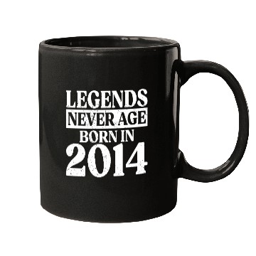 Discover Legends Never Age Born In 2014 Birthday Mugs