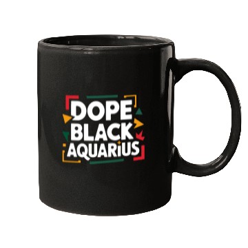 Discover Dope Black Aquarius Mugs