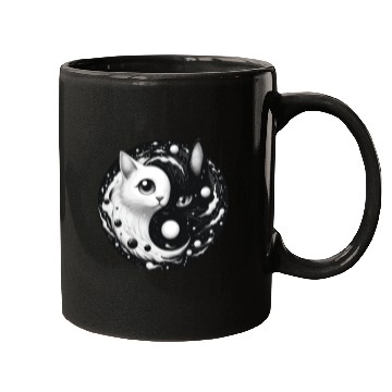 Discover Ying and Yang Cats Asian Meditation Gift Idea Mugs