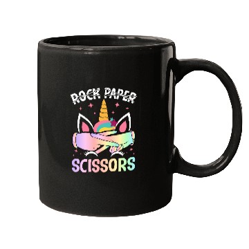 Discover Funny Lesbian Pride LGBTQ Rock Paper Scissors Mugs