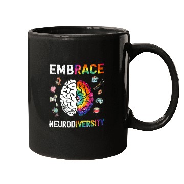 Discover Embrace Neurodiversity Autism Awareness Mugs