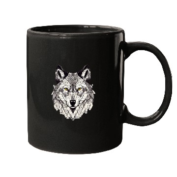 Discover Wolf head 10 Mugs