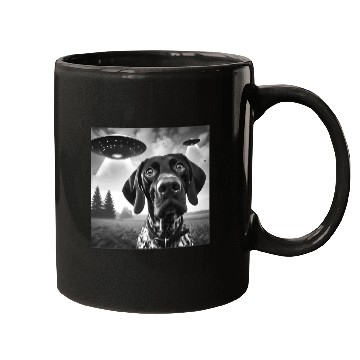 Discover German Shorthaired Pointer Funny Sci-fi Graphic Se Mugs