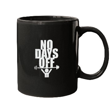 Discover No Days Off Gym Mugs