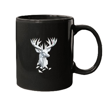 Discover Geometric Deer Head - Nature and Elegance Mugs