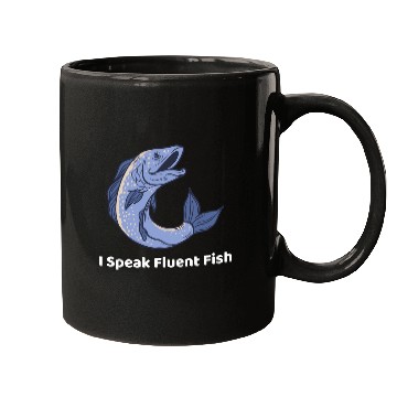 Discover I speak fluent fish Mugs for aquatic vets