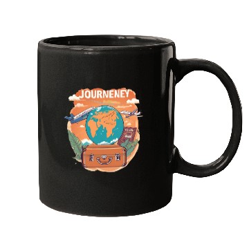 Discover Explore The World Travel Lover Design Mugs