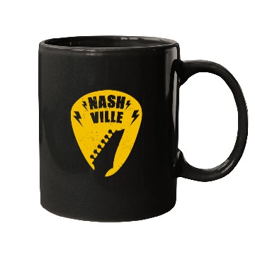 Discover Nashville Music City Guitar Pick Mugs