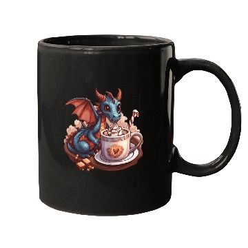 Discover Cozy Dragon and Hot Chocolate Delight Mugs