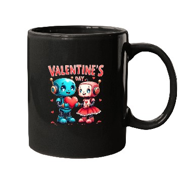 Discover Valentines Day Robot Love Mugs