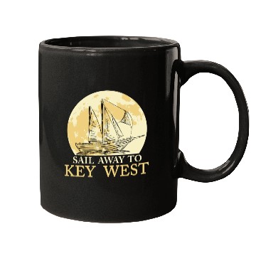 Discover Florida Keys SAIL AWAY TO KEY-WEST Sailing Outfit Mugs