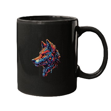 Discover Wolf head 15 Mugs