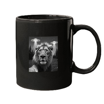 Discover UFO Funny Lion Mugs