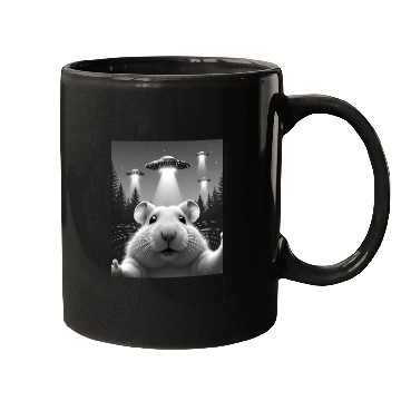 Discover UFO Funny Hamster Mugs