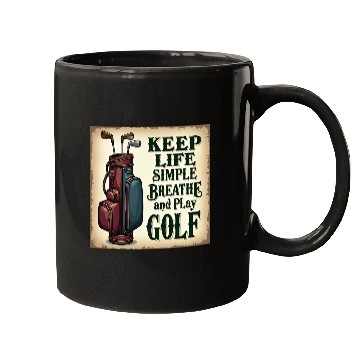 Discover Golf Breath and Play Golf Mugs