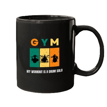 Discover My Workout is a Drum Solo Mugs