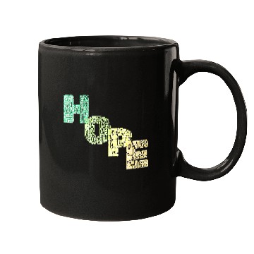 Discover Colorful Modern HOPE Typography Mugs