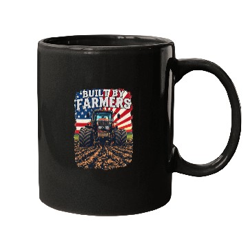 Discover Built By Farmers Proud American Farmer Tractors Mugs