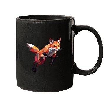 Discover Geometric Fox Mugs