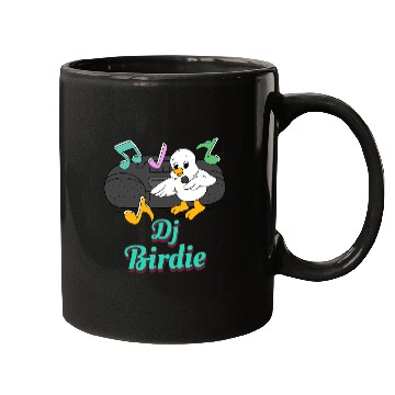 Discover Dj Birdie, bird Mugs.