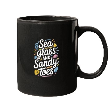 Discover Sea Glass Hunters Collecting Ocean Treasures Mugs