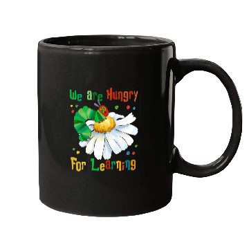 Discover We Are Hungry For Learning Caterpillar Flower Mugs