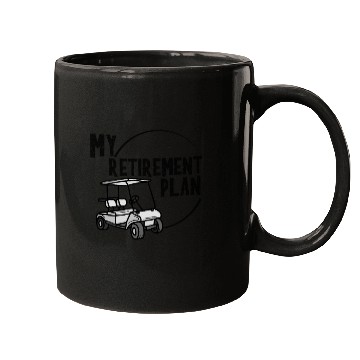 Discover my retirement plan golf golfing retire retiring Mugs