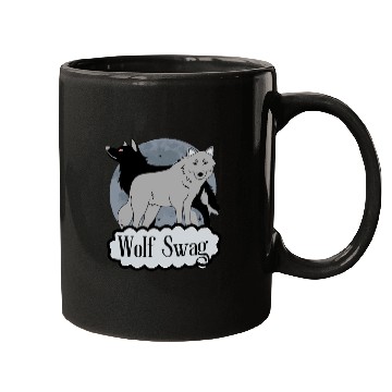 Discover Black Wolf Swag | Wolf and Badge Mugs