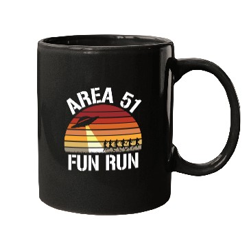 Discover Area 51 Fun Run I Aliens UFO Roswell Alien Mugs